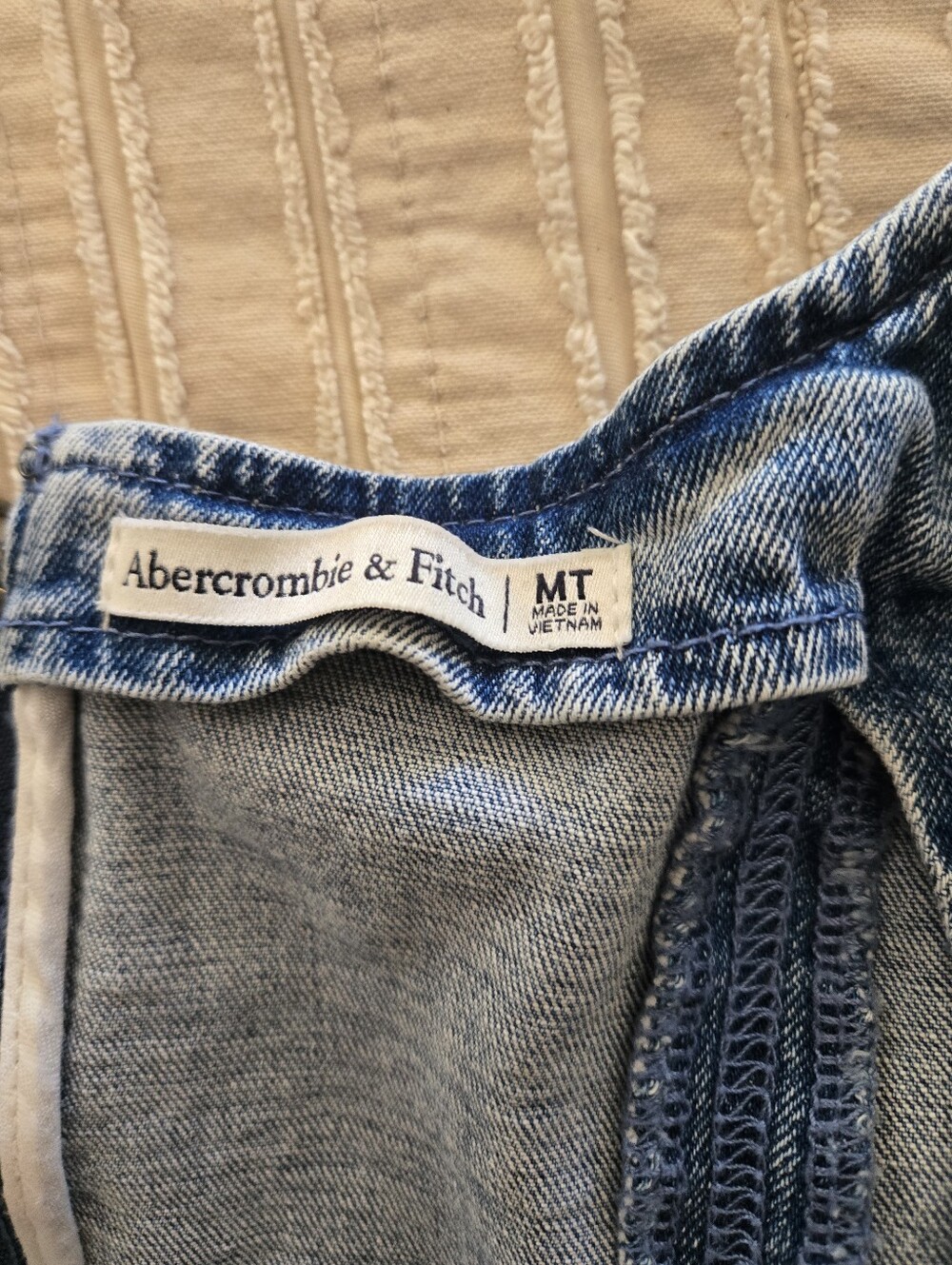 Abercrombie & Fitch Mila Mini Dress | Denim | Medium Tall - Picture 8 of 8